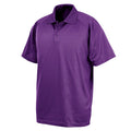 Purple - Front - Spiro Impact Mens Performance Aircool Polo T-Shirt