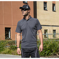 Navy Blue - Side - Spiro Impact Mens Performance Aircool Polo T-Shirt