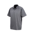 Grey - Front - Spiro Impact Mens Performance Aircool Polo T-Shirt
