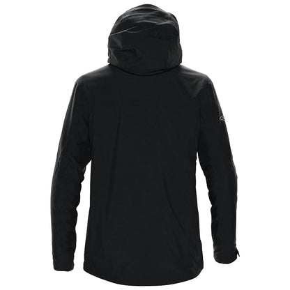 Black-Electric Blue - Back - Stormtech Mens Matrix System Jacket