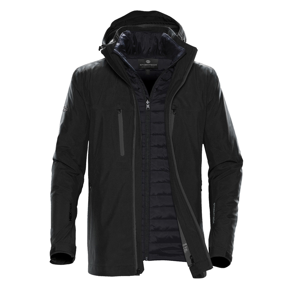 Black-Carbon - Front - Stormtech Mens Matrix System Jacket