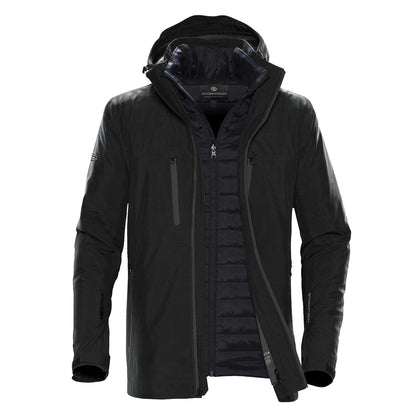 Black-Carbon - Front - Stormtech Mens Matrix System Jacket