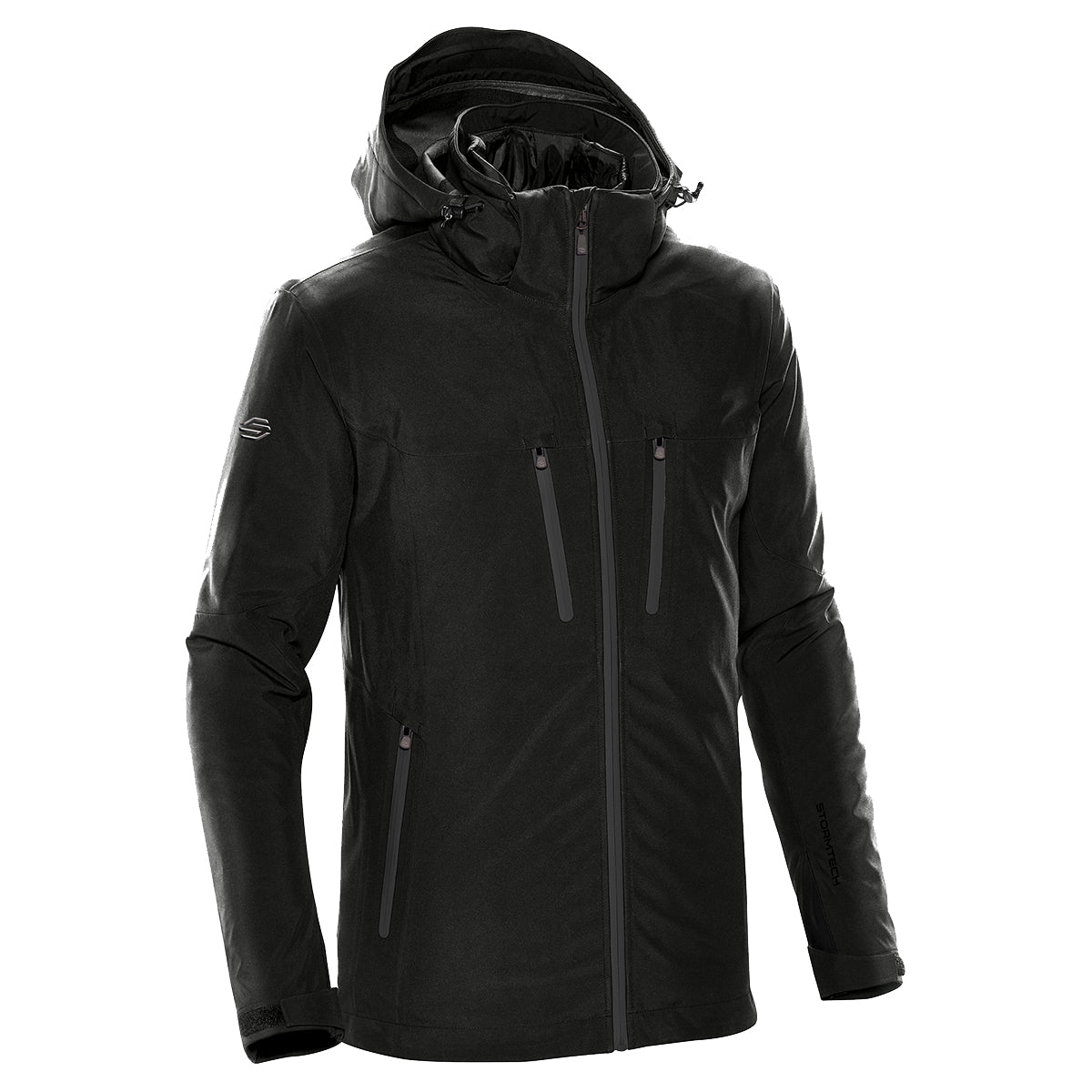 Black-Carbon - Side - Stormtech Mens Matrix System Jacket