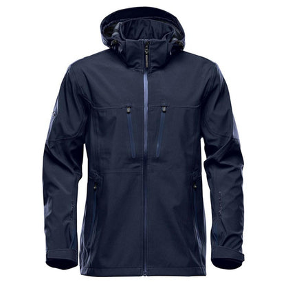 Navy - Back - Stormtech Mens Patrol Softshell Jacket