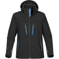 Black-Electric Blue - Front - Stormtech Mens Patrol Softshell Jacket