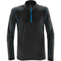 Black-Electric Blue - Front - Stormtech Mens Pulse Fleece Pullover