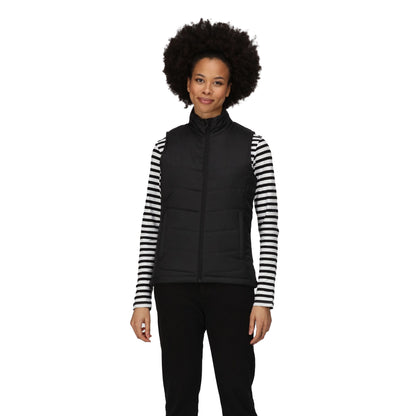 Black - Side - Regatta Womens-Ladies Stage Insulated Bodywarmer