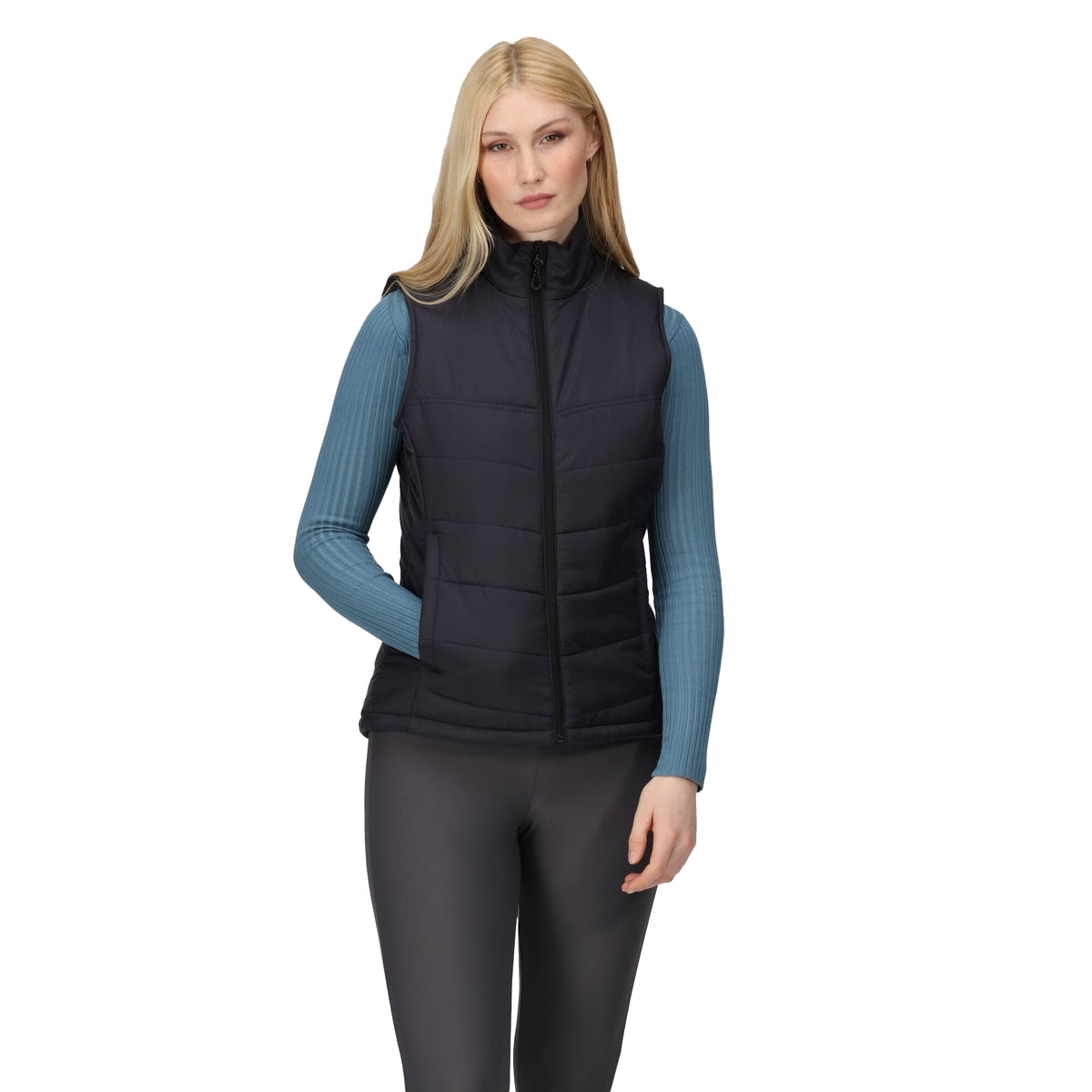 Navy Blue - Side - Regatta Womens-Ladies Stage Insulated Bodywarmer