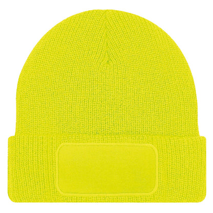 Fluoresent Yellow - Back - Beechfield Unisex Adults Thinsulate Printer Beanie
