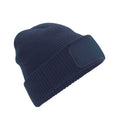 French Navy - Front - Beechfield Unisex Adults Thinsulate Printer Beanie