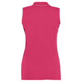 Raspberry-White - Back - Kustom Kit Gamegear® Ladies Proactive Sleeveless Polo Shirt