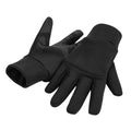 Black - Front - Beechfield Unisex Adults Softshell Sports Tech Gloves