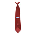 Burgundy - Back - Yoko Clip-On Tie (Pack of 4)