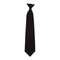 Black - Front - Yoko Clip-On Tie (Pack of 4)