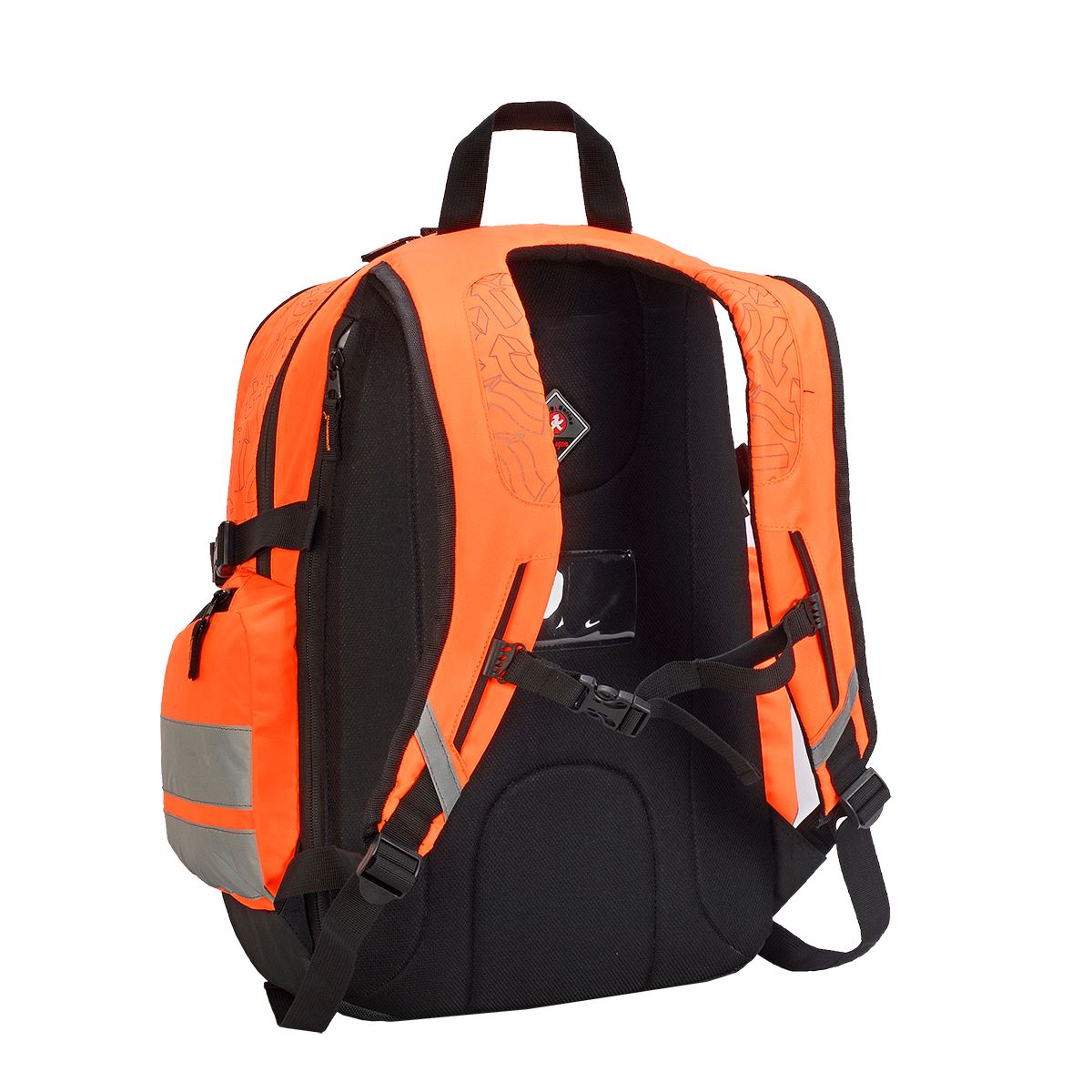 Hi Vis Orange - Back - Shugon London Pro Hi-Vis Backpack (Pack Of 2)