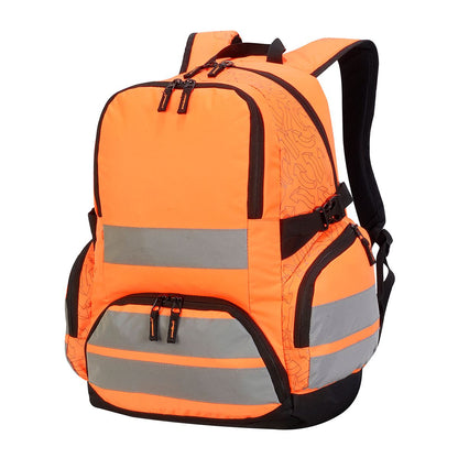 Hi Vis Orange - Front - Shugon London Pro Hi-Vis Backpack (Pack Of 2)