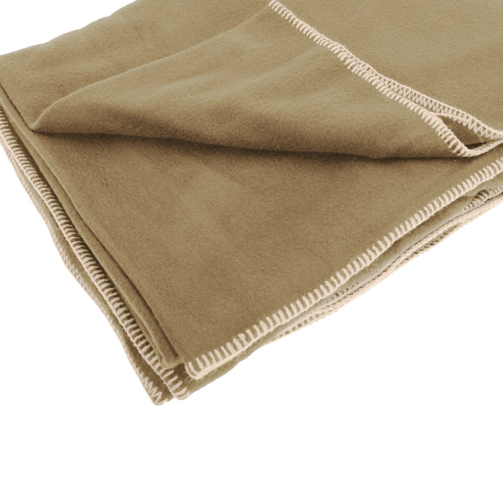 Natural - Back - Result Plain Warm Outdoor Fleece Blanket (330gsm) (Pack of 2)