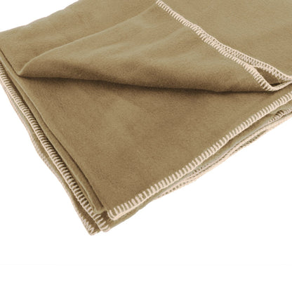 Natural - Back - Result Plain Warm Outdoor Fleece Blanket (330gsm) (Pack of 2)