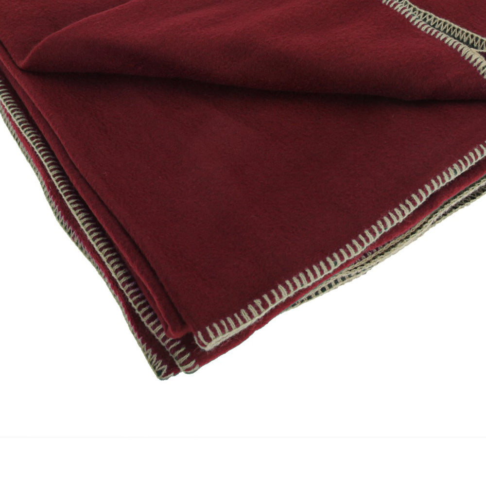 Rococco Red - Back - Result Plain Warm Outdoor Fleece Blanket (330gsm) (Pack of 2)