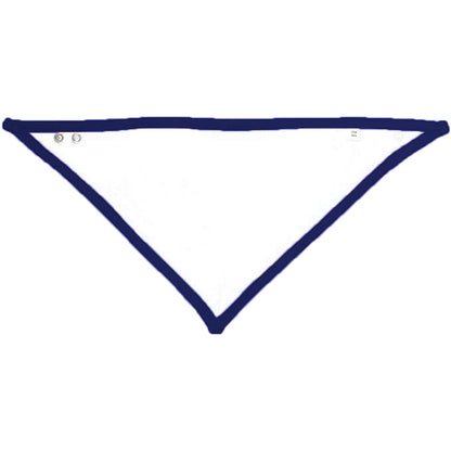 White-Nautical Navy - Side - Babybugz Baby Plain Bandana Bib (Pack of 2)
