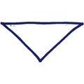 White-Nautical Navy - Side - Babybugz Baby Plain Bandana Bib (Pack of 2)