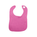 Bubble Gum Pink - Front - Babybugs Baby Bib - Baby And Toddlerwear (Pack of 2)