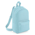 Powder Blue - Front - Bagbase Mini Essential Backpack-Rucksack Bag (Pack of 2)