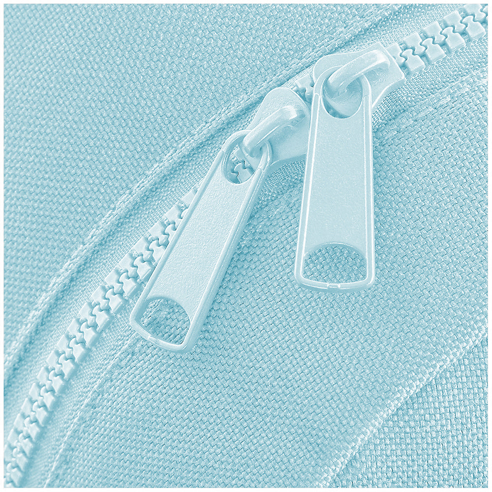 Powder Blue - Side - Bagbase Mini Essential Backpack-Rucksack Bag (Pack of 2)