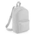 Light Grey - Front - Bagbase Mini Essential Backpack-Rucksack Bag (Pack of 2)