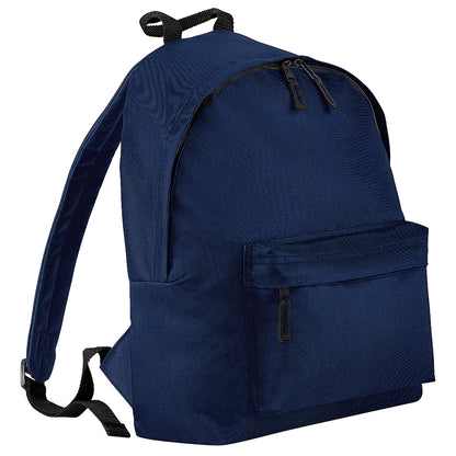 French Navy - Front - Bagbase Fashion Backpack - Rucksack (18 Litres) (Pack Of 2)