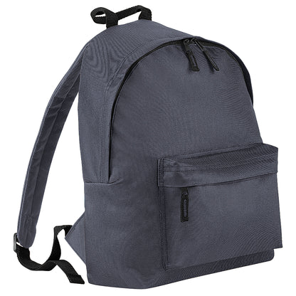 Graphite - Front - Bagbase Fashion Backpack - Rucksack (18 Litres) (Pack Of 2)
