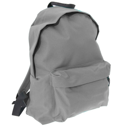 Light Grey-Graphite Grey - Front - Bagbase Fashion Backpack - Rucksack (18 Litres) (Pack Of 2)
