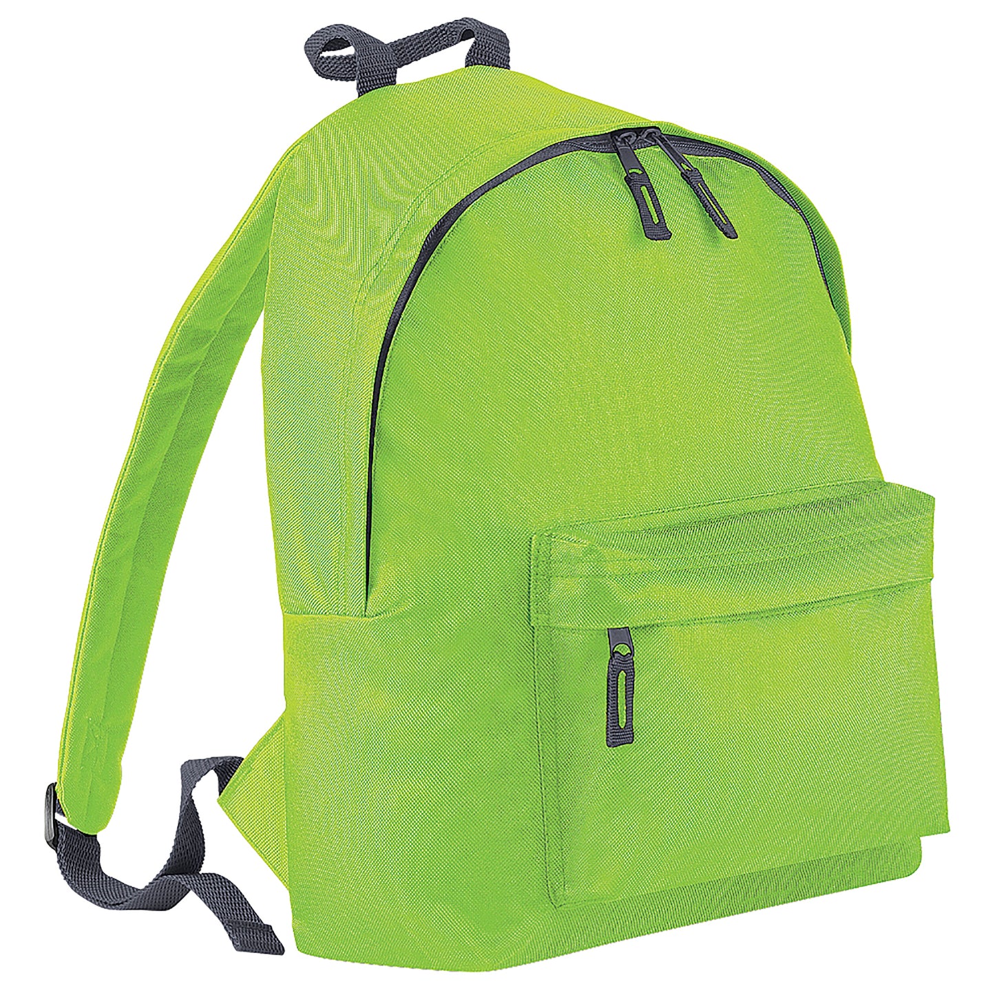 Lime-graphite - Front - Bagbase Fashion Backpack - Rucksack (18 Litres) (Pack Of 2)