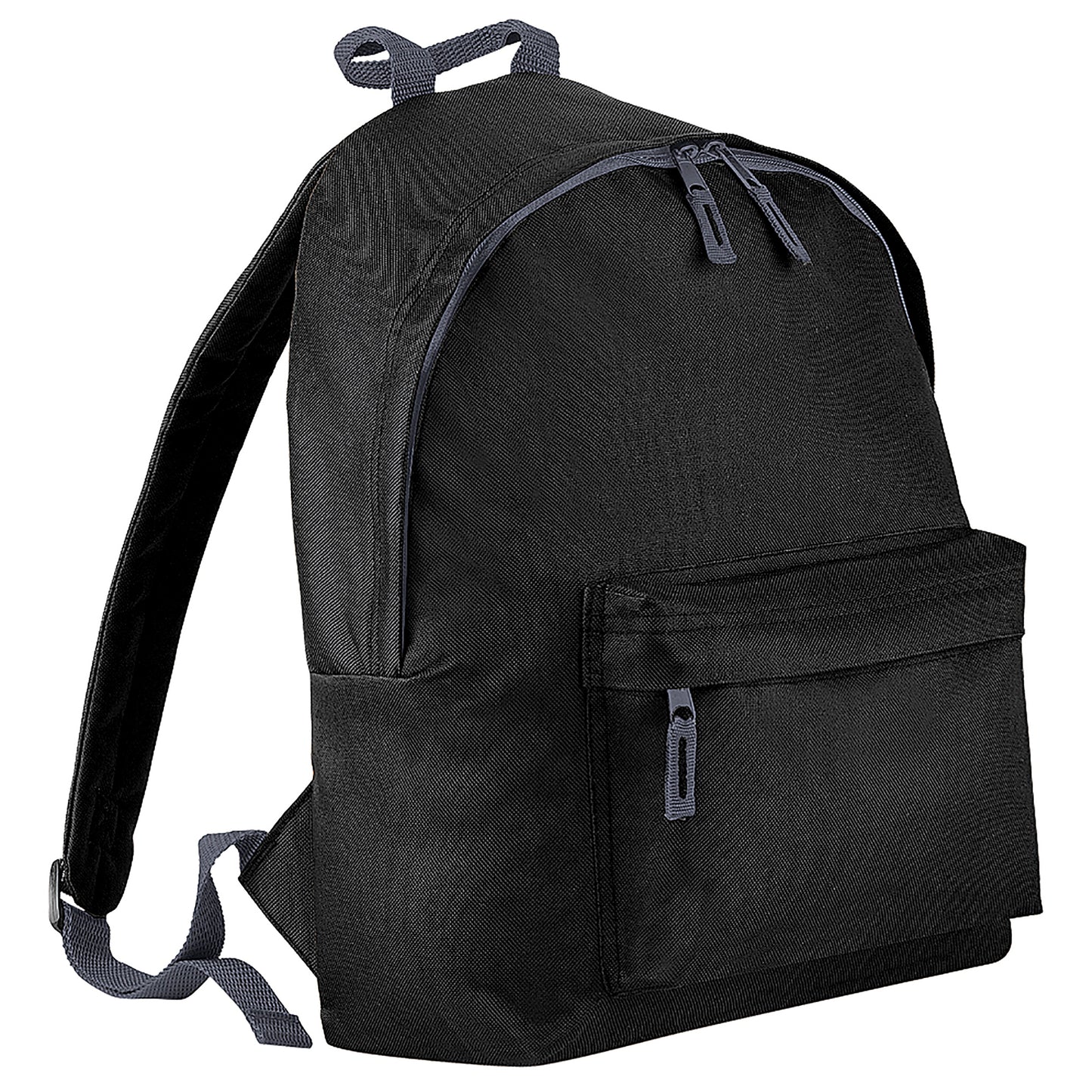 Black - Front - Bagbase Fashion Backpack - Rucksack (18 Litres) (Pack Of 2)