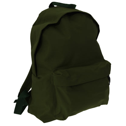 Olive - Front - Bagbase Fashion Backpack - Rucksack (18 Litres) (Pack Of 2)