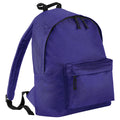 Purple - Front - Bagbase Fashion Backpack - Rucksack (18 Litres) (Pack Of 2)