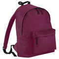 Burgundy - Front - Bagbase Fashion Backpack - Rucksack (18 Litres) (Pack Of 2)