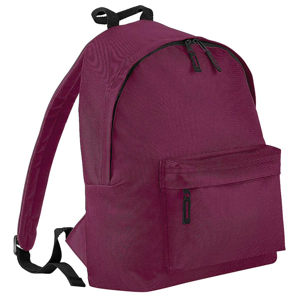 Burgundy - Front - Bagbase Fashion Backpack - Rucksack (18 Litres) (Pack Of 2)
