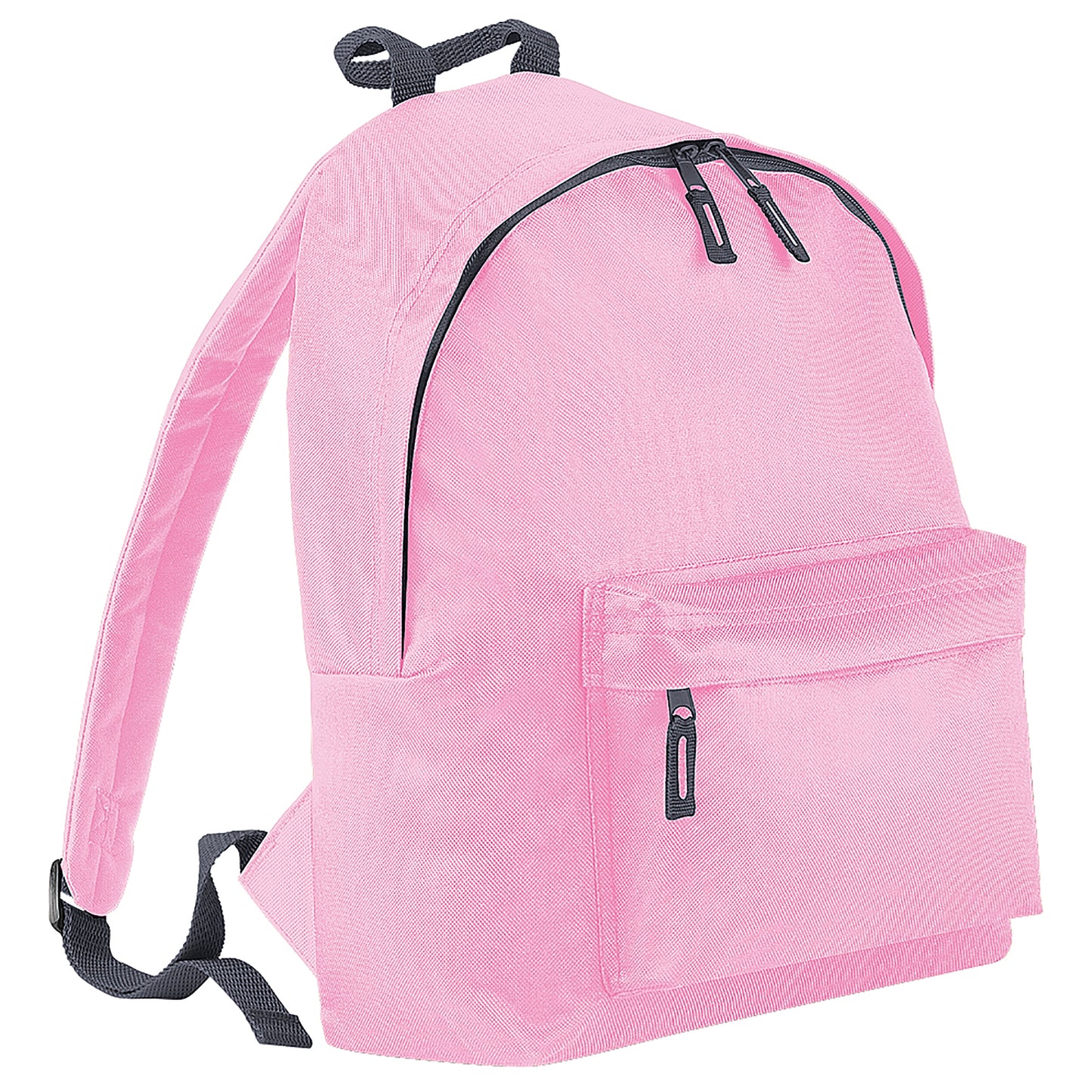 Classic Pink-Graphite - Front - Bagbase Fashion Backpack - Rucksack (18 Litres) (Pack Of 2)