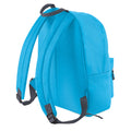 Surf Blue- Graphite Grey - Back - Bagbase Junior Fashion Backpack - Rucksack (14 Litres) (Pack of 2)