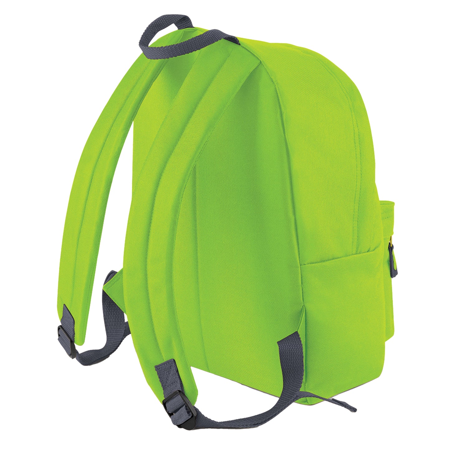 Lime-graphite - Back - Bagbase Junior Fashion Backpack - Rucksack (14 Litres) (Pack of 2)