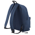 French Navy - Back - Bagbase Maxi Fashion Backpack - Rucksack - Bag (22 Litres) (Pack of 2)