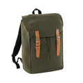 Military Green - Front - Quadra Vintage Rucksack - Backpack (Pack of 2)