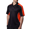 Black-Red - Side - Gamegear® Cooltex Active Mens Short Sleeve Polo Shirt