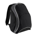 Black-Grey-White - Front - Bagbase Teamwear Backpack - Rucksack (21 Litres) (Pack of 2)