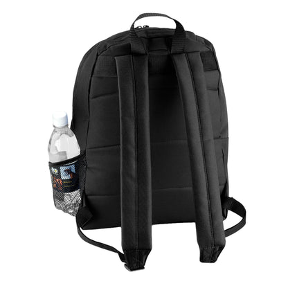 Black - Back - Bagbase Universal Multipurpose Backpack - Rucksack - Bag (18 Litres) (Pack of 2)