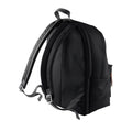 Black - Front - Bagbase Campus Padded Laptop Compatible Backpack-Rucksack (Pack Of 2)