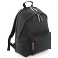 Black - Front - Bagbase Campus Padded Laptop Compatible Backpack-Rucksack (Pack Of 2)