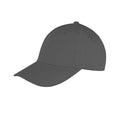 Charcoal - Front - Result Unisex Core Memphis 6 Panel Baseball Cap (Pack of 2)