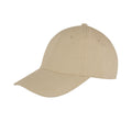 Khaki - Front - Result Unisex Core Memphis 6 Panel Baseball Cap (Pack of 2)